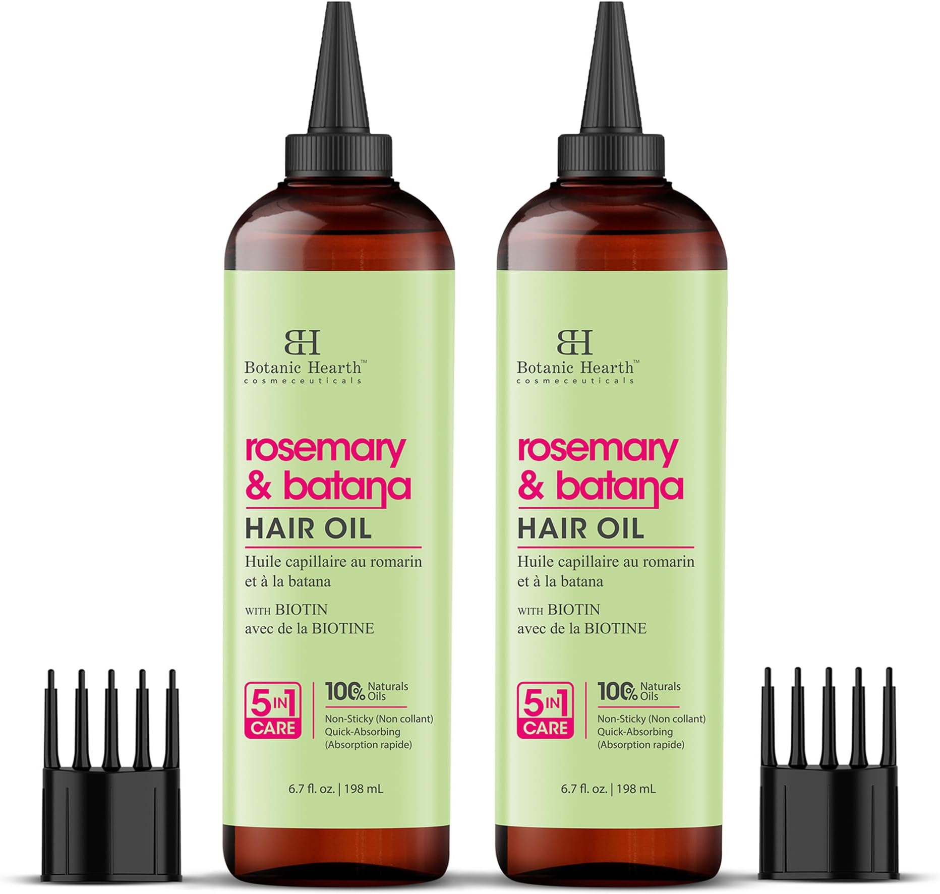 Botanic Hearth 100% Pure Rosemary Batana Oil - 6.7 Fl oz Pack of 2