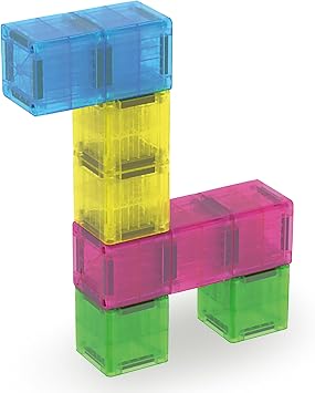 MAGNA-TILES microMAGS Cubes 9-Piece Magnetic Construction Set, The Original Magnetic Building Brand