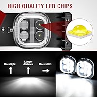 Vista 21 de Nilight Conjunto de luces antiniebla compatible con Ford Focus SVT 2002 2003 2004 2005 2006 Ford Focus SVT 2005-2007 Ford Escape 2003-2004 Ford