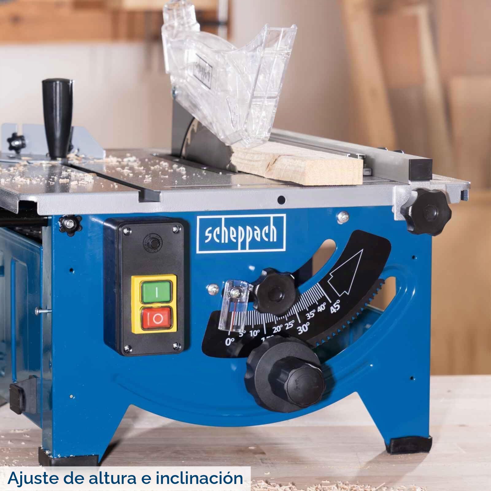 Sierra de mesa HS80 Scheppach - 230V 50Hz 1200W - 8'' marca Scheppach