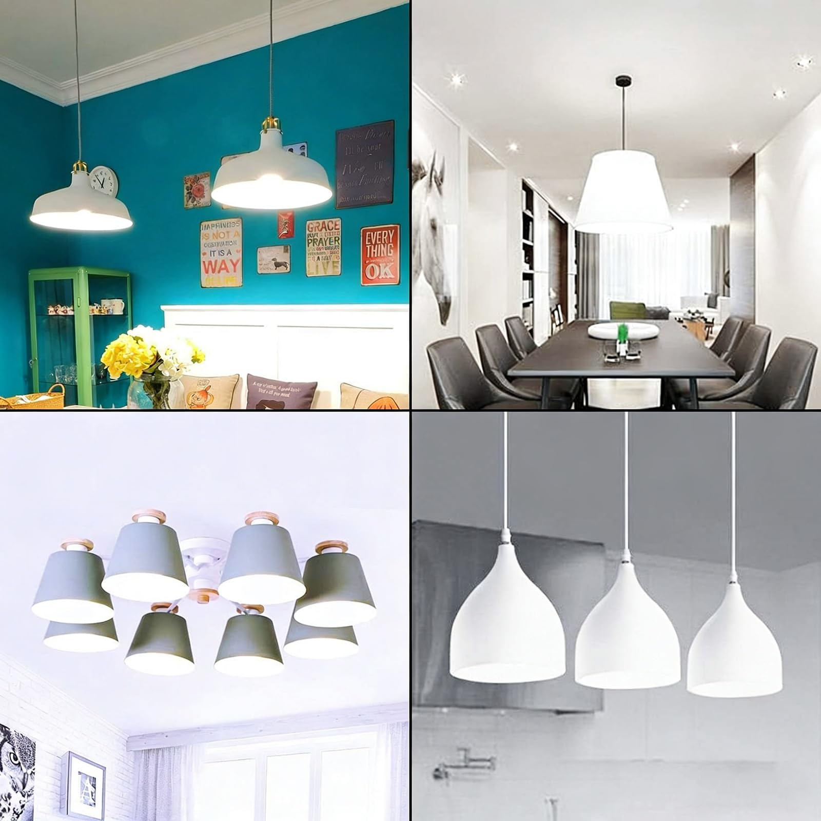 Lampadine E14 LED Bianco Freddo 6000K 16W Equivalente 160W SES Attacco Edison Piccolo Senza Sfarfallio 1600LM Non Dimmabile Per Lampadario Parete Soffitto(8 Pack)