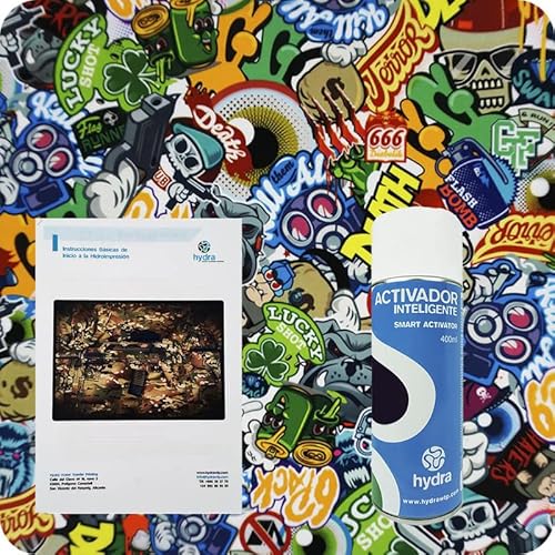 BASIC Hydro Dipping Kit Cubicatura Kit: Attivatore Spray 400 ml + pellicola cubicatura altro disegno. Dimensioni: Larghezza: 50 cm. Lunghezza: 100 cm (HOT-117)