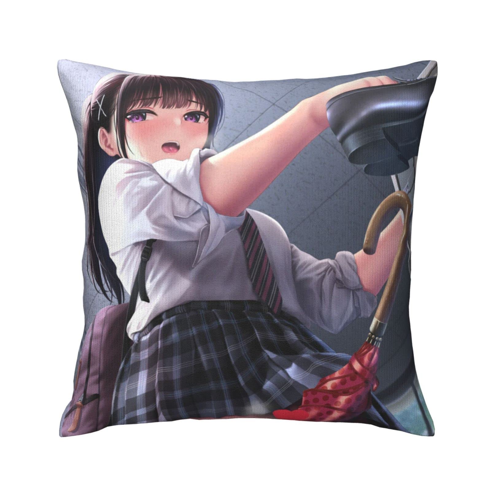 Amazon.co.jp: クッションカバー 45×45 ベルベット 可愛い アニメ柄 Jk