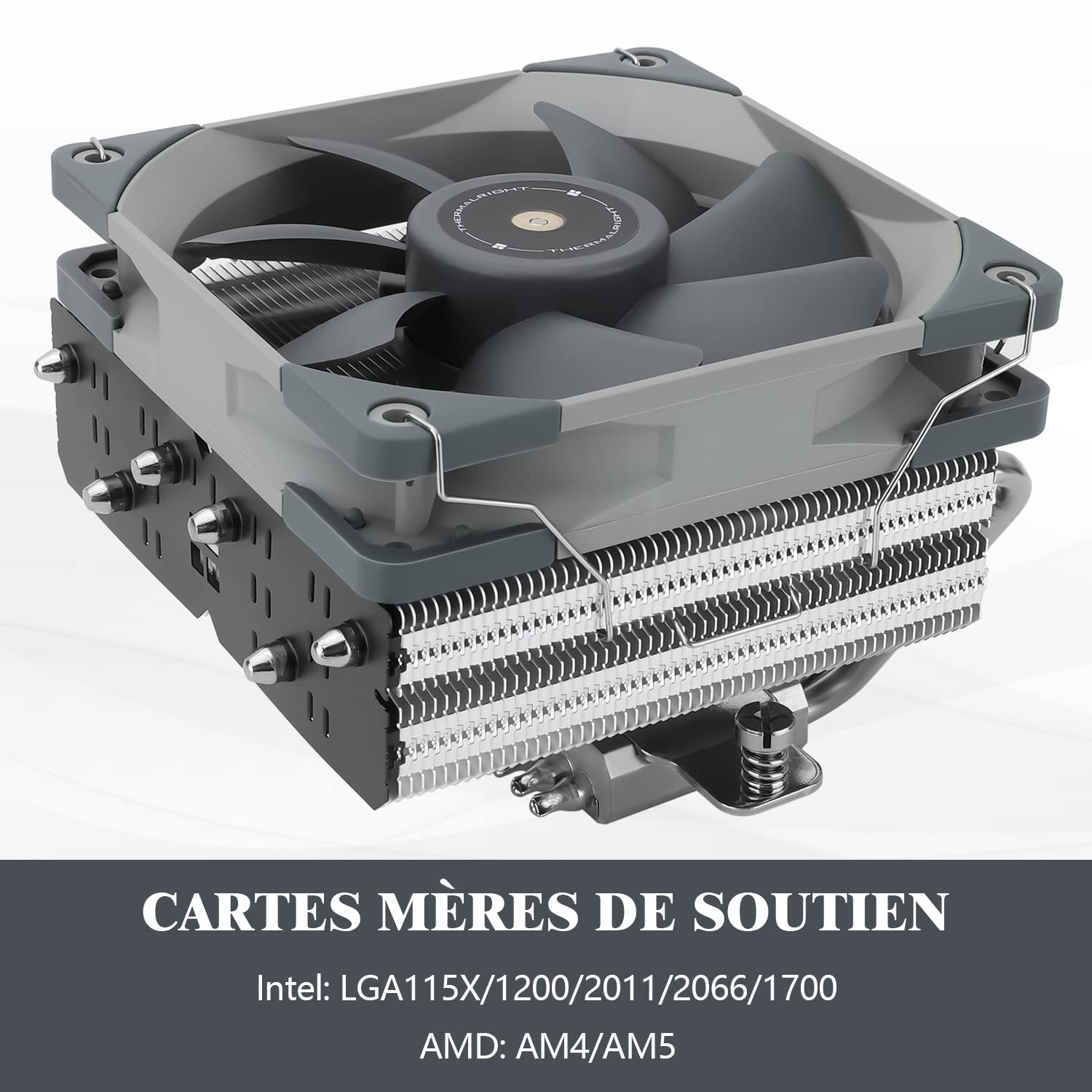 THERMALRIGHT SI-100 CPU chłodnica powietrzna, rury ciepła 6×6mm, cichy wentylator TL-E12 PWM CPU chłodnica z łożyskami S-FDB V2.0, technologia AGHP 3.0, dla AM4/AM5/Intel 1150/1151/1200/1700/1851/2011