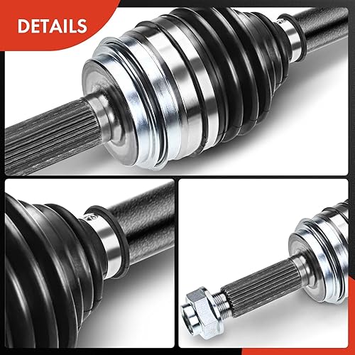 Miniatura 7 de A-Premium Conjunto de eje CV compatible con Honda Pilot 2009 2010 2011 2012 2013 2014 2015, V6 3.5L Sport Utility AWD, lado trasero derecho del