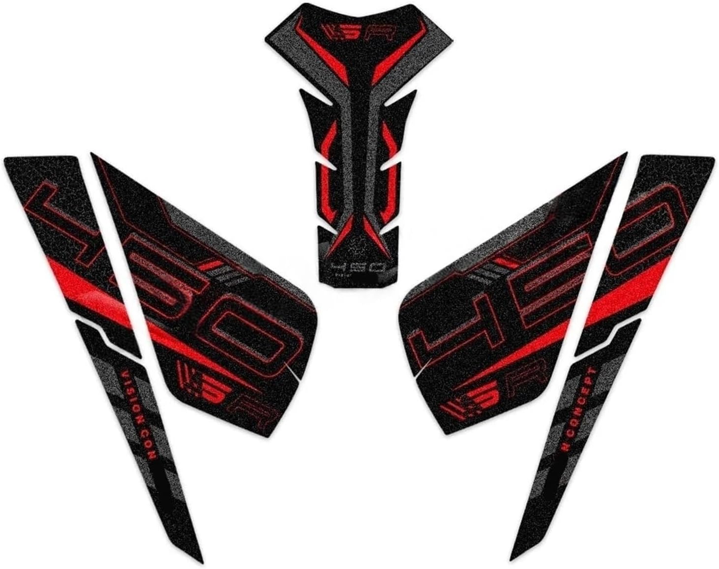 Motorcycle Tank Sticker for 450-SR Motorcycle Accessories Side Fuel Tank Pad Sticker Gas Knee Grip Protection Anti-Slip Decal.