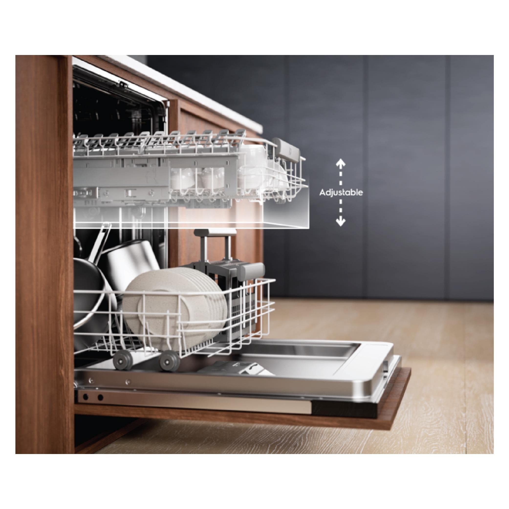 Lave-vaisselle 60cm 14c 42db Intégrable Avec Bandeau - EEM48300IX