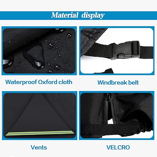 Miniatura 5 de Cubierta impermeable para carrito de golf 600D resistente tela Oxford de grado marino apto para 4 pasajeros 2 pasajeros Club CarEZGO