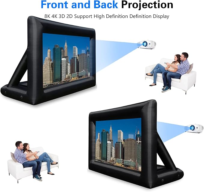 Pantalla inflable para proyector de 20 pies miniatura 6
