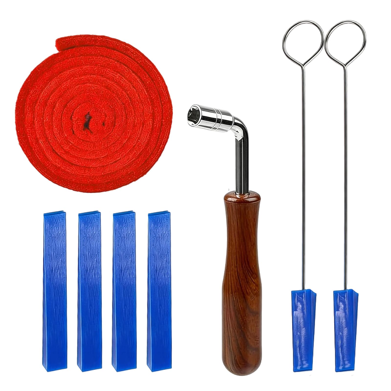 8 PièCes Kit D'Accordage Piano - Clé D'Accord Piano - Kit De RéGlage Piano Professionnel -Outil D'Entretien Piano,Pour Professionnels Et Amateurs, Pianos Droits Et à Queue