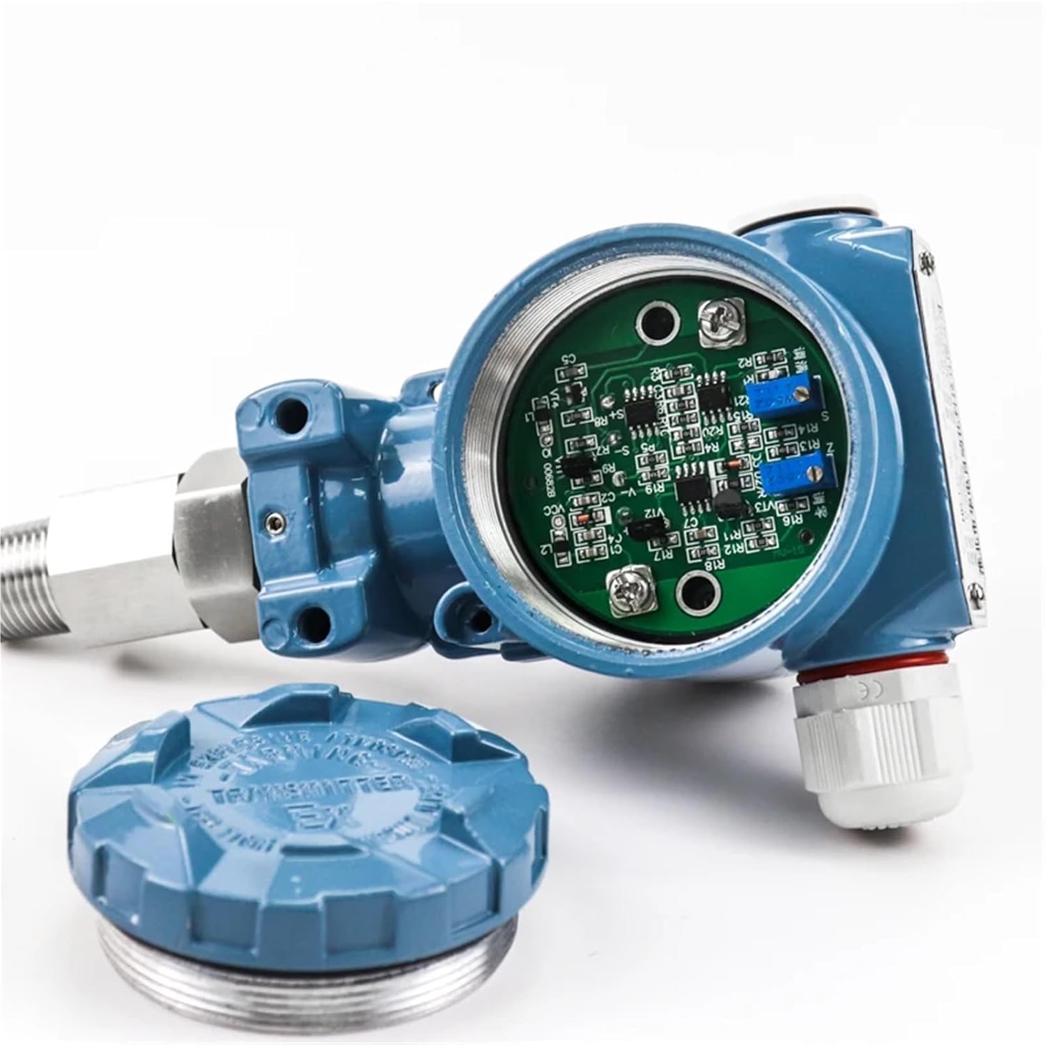 Stainless Steel high Temperature Level Transmitter Field Display Diesel Fuel Tank Level Sensor(No Display RS485,4M)