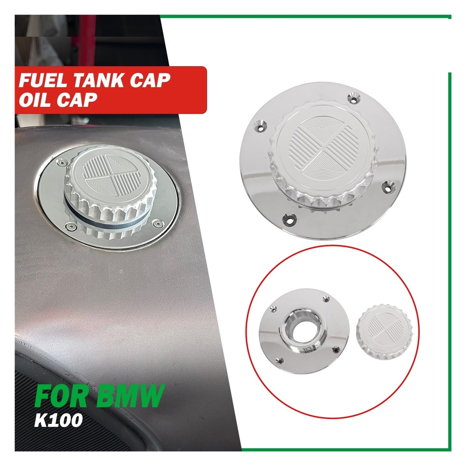 Pasuje Do BMW K1100 K100 K75 K75S K1 Korek Wlewu Paliwa CNC Aluminiowa Pokrywa Gazowa Akcesoria Motocyklowe pokrywa wlewu paliwa Korek motocykla