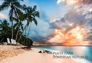 Dominican Republic Fridge Refrigerator Magnets (1 Piece, City: Punta Cana Dominican Republic #DOM6)