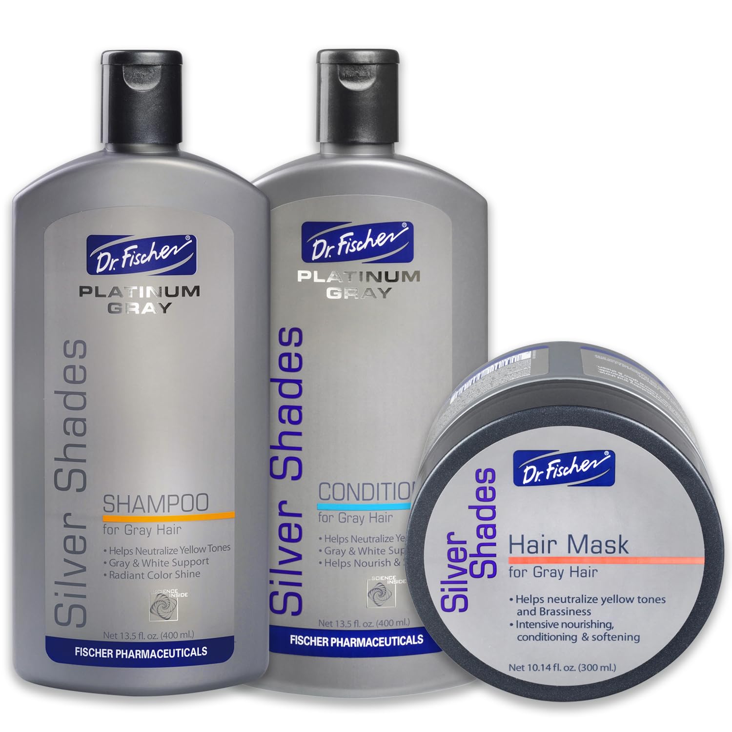 Purple Hair Mask, Shampoo and Conditioner - for Silver, Blonde, Bleached, Highlighted or Color Treated Hair - Removes Orange Brassiness, Toner and Conditioner for Bleached Hair