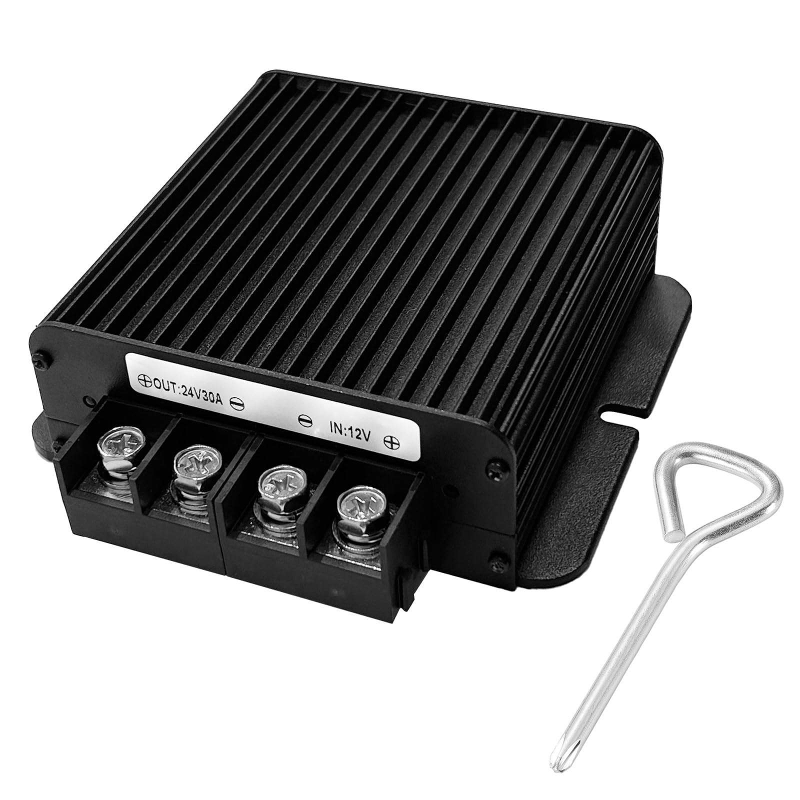 DC Converter IP67- Dustproof Voltage Converter, Black-DC 12 to 24V30A, 135*120*40 cm-image-20