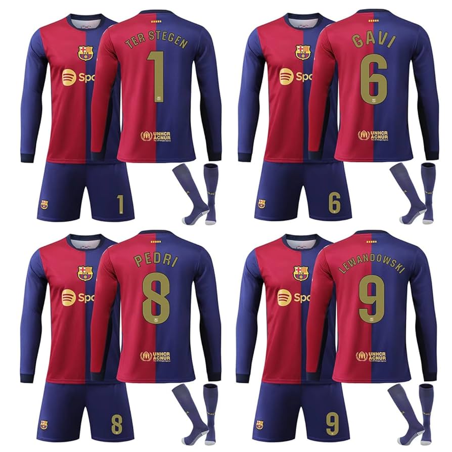 ピノコ　バルセロナ24/25  L/S ユニフォーム 24/25 年の新キットは 1899年からのバルサの遺産を表現した