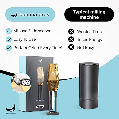 Miniatura 6 de Banana Bros OTTO - Molinillo eléctrico inteligente de especias, molinillo automático de hierbas con tecnología inteligente, recargable por USB,