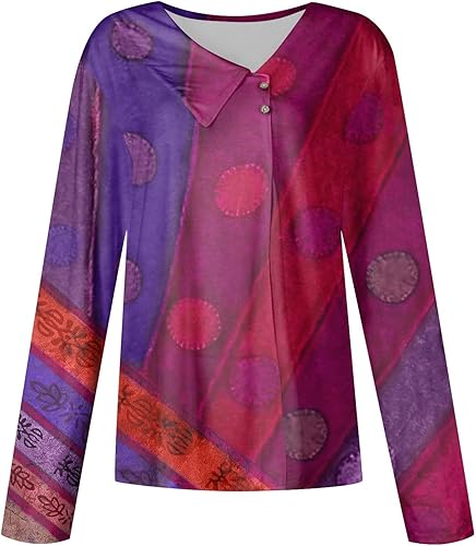 Miniatura 3 de Sudadera de manga larga para mujer, con cuello en V, elegante, retro, casual, ligera, para exteriores