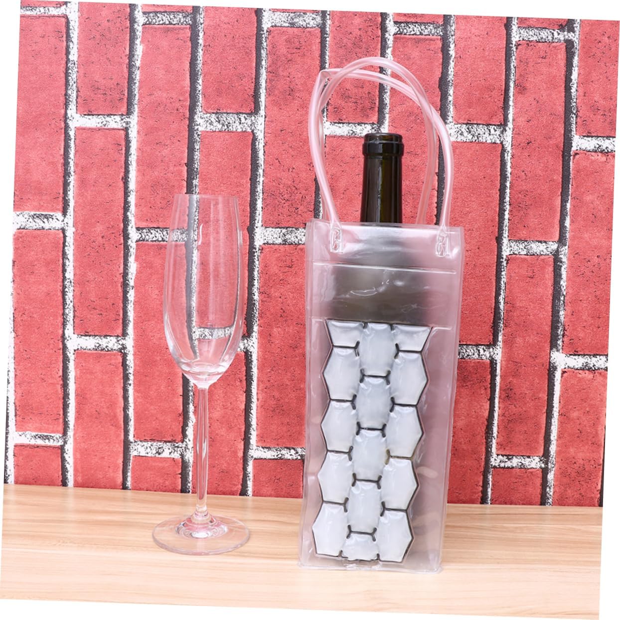 Wine Bottle Cooling Bag Set Double-sided Chiller for Red White Wine No Ice Needed for Parties Bbqs and Outdoor Events