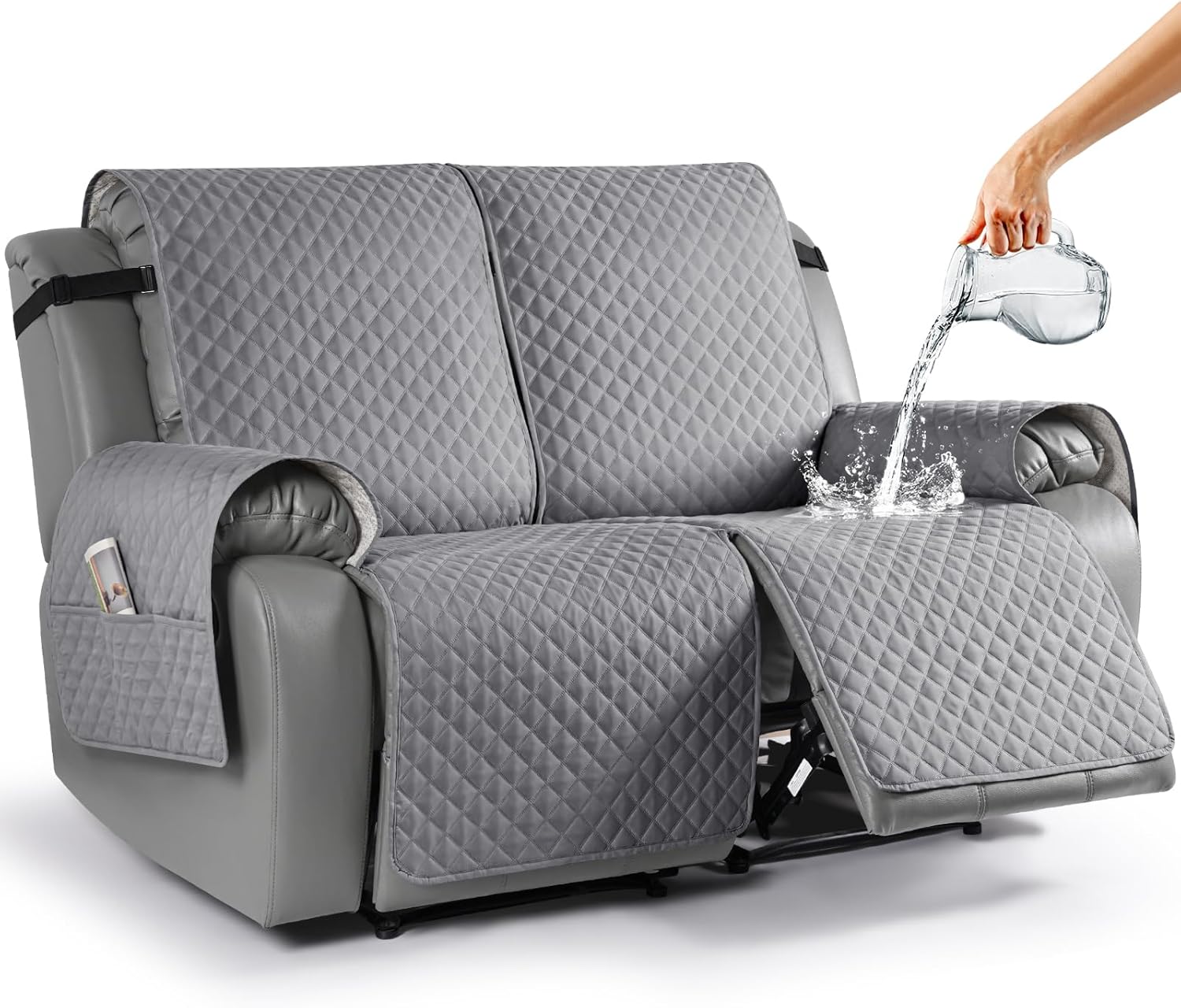 TAOCOCO Loveseat Recliner Cover NonSlip Sofa Slipcover, Pet Cover for