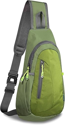 TITECOUGO Bolso bandolera pequeño, mochila cruzada ligera para hombres y mujeres, bolsa de hombro para deportes y exteriores