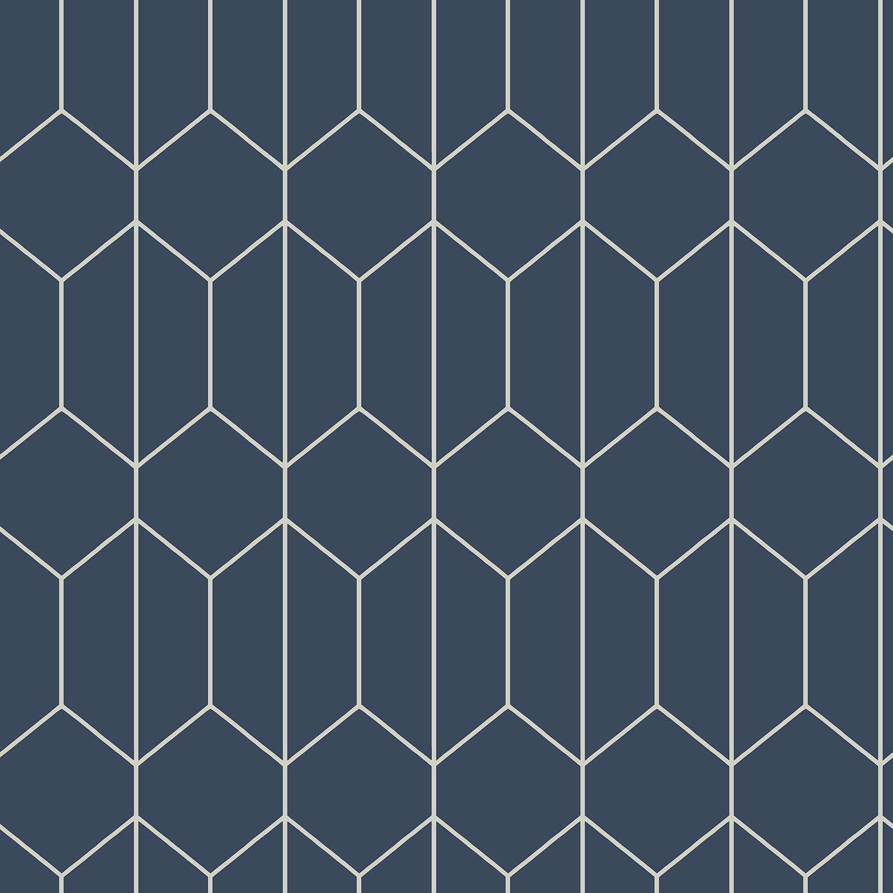 Arthouse Linear Geo Navy Wallpaper - Geometric Shapes - for Living Spaces & Feature Walls - Kitchen Bedroom Hallway Dining Room Office Study 10.05m x 0.53m Roll 909702, Blue