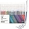 Grabie Glitter Gel Pens, 18 Colors Glitter Gel Pens Set, Retractable Sparkle Gel Ink Pens for Coloring Books, Journaling, Dra