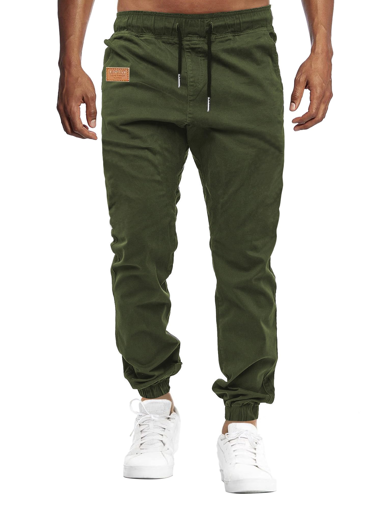 VMSUCIJ Pantaloni Jogging Uomo Pantaloni Casual Cotone Pantaloni Sportivi con Elastico in Vita con Tasche S-XXL