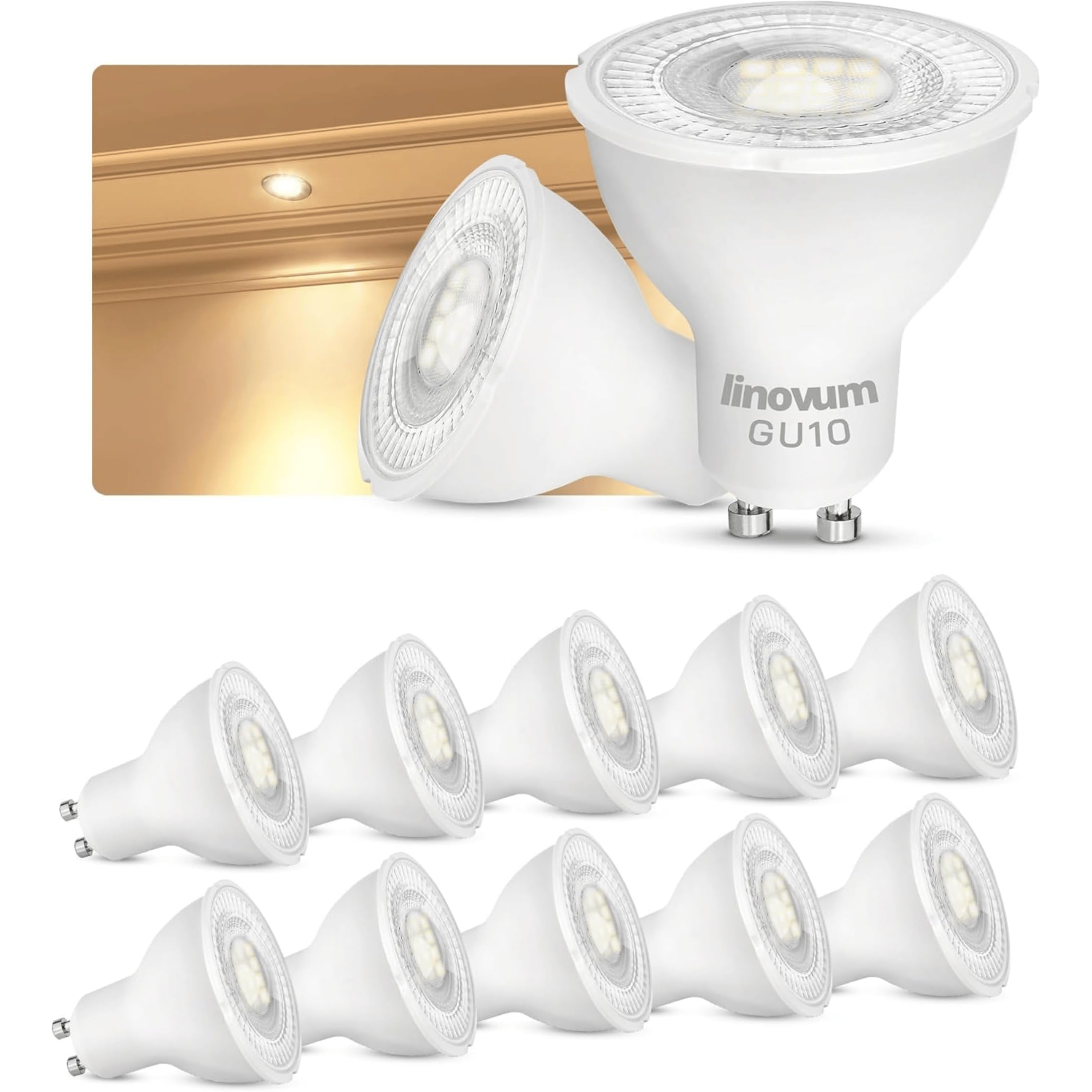 linovum SSC-LUXon ampoule GU10 LED 2W blanc chaud 3000K - led | Se remplace en un geste, sans outil ni application, pour un confort lumineux immédiat et des économies d'énergie durables.