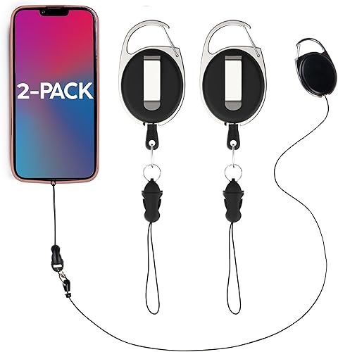 Miniatura 9 de Correa retráctil para teléfono asegurada por teléfono, correa duradera para teléfono, correa antirrobo y anticaída, cordones adicionales para muñeca