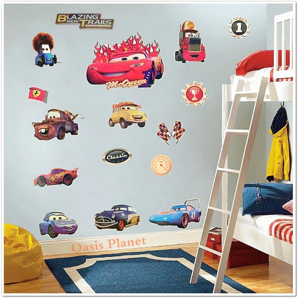 LARGE DISNEY CARS WALL STICKER HIGH QUALITY BOYS GIRLS DECAL XL SIZE