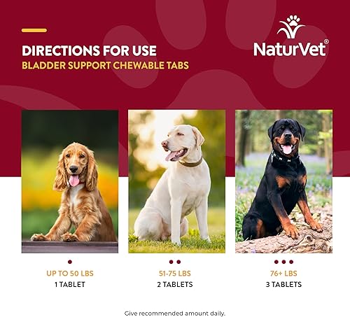 Miniatura 8 de NaturVet  Soporte de vejiga para perros  Plus arándano  Apoya el control saludable de la vejiga y la micción normal  60 tabletas masticables de