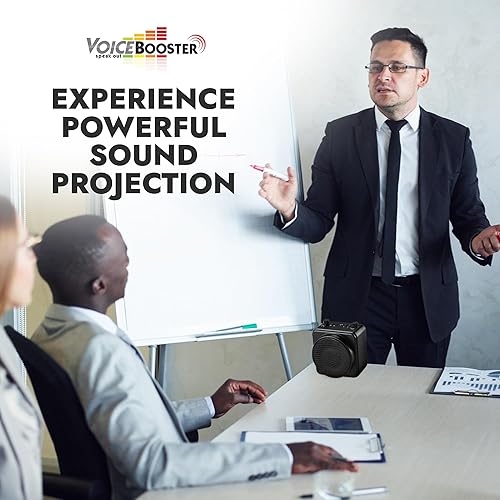 Vista 50 de Voicebooster Speak Out Amplificador de voz personal – Altavoz portátil recargable con micrófono con cable para profesores, guía turístico