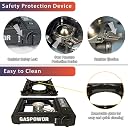 GASPOWOR 1-Burner Butane Stove included a Windshield,10000 BTU Single Burner with Carry Case, Automatic ignition Camping Stove,Portable Gas Stove,Precise Flame Control,Camp Stove for Outdoor Cooking gallery image