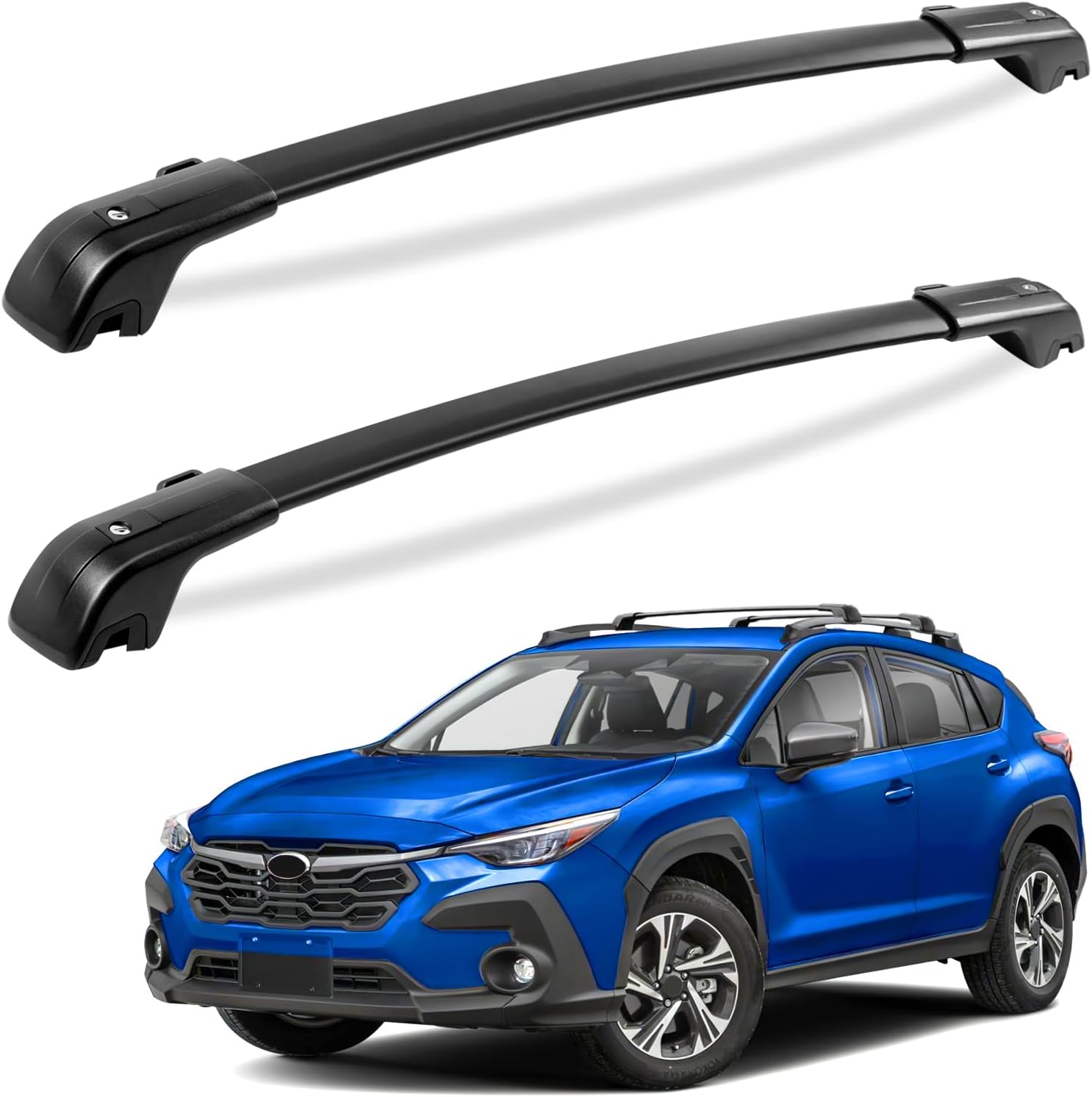 Amazon.com: Subaru 2024 Crosstrek Roof Rack Cross Bar Set Aero ...