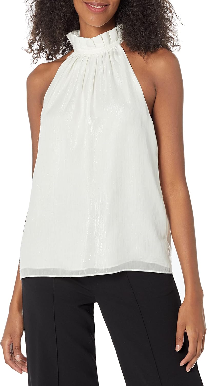 Trina Turk Women's Mock Neck Halter Top