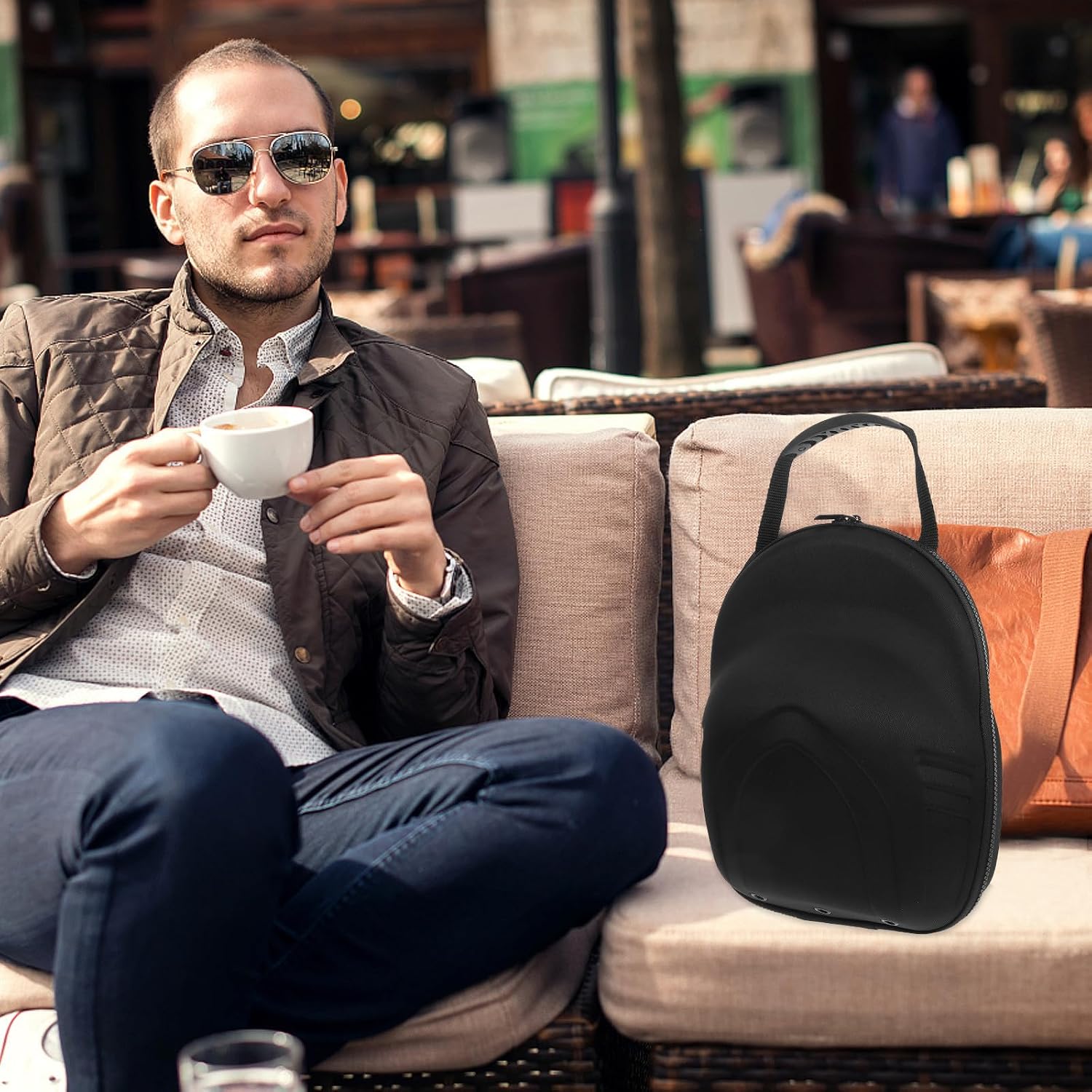 Baseball Hat Travel Case Lightweight Eva Cap Holder with Protection against Extrusion, Black Hat Storage Box for Traveling and Home Organization, Sturdy and Portable Design