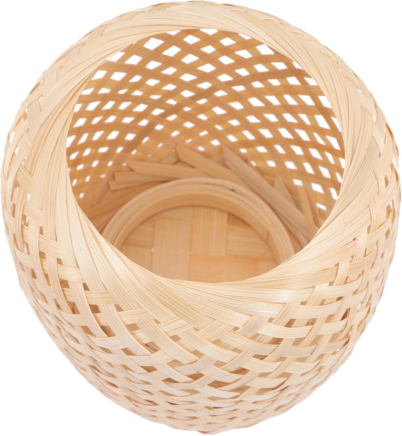 DOITOOL 3pcs Handmade Weave Lamp Shade for Pendant Lighting Natural Decorative Lantern for Bedroom Room and Holiday Home Decor