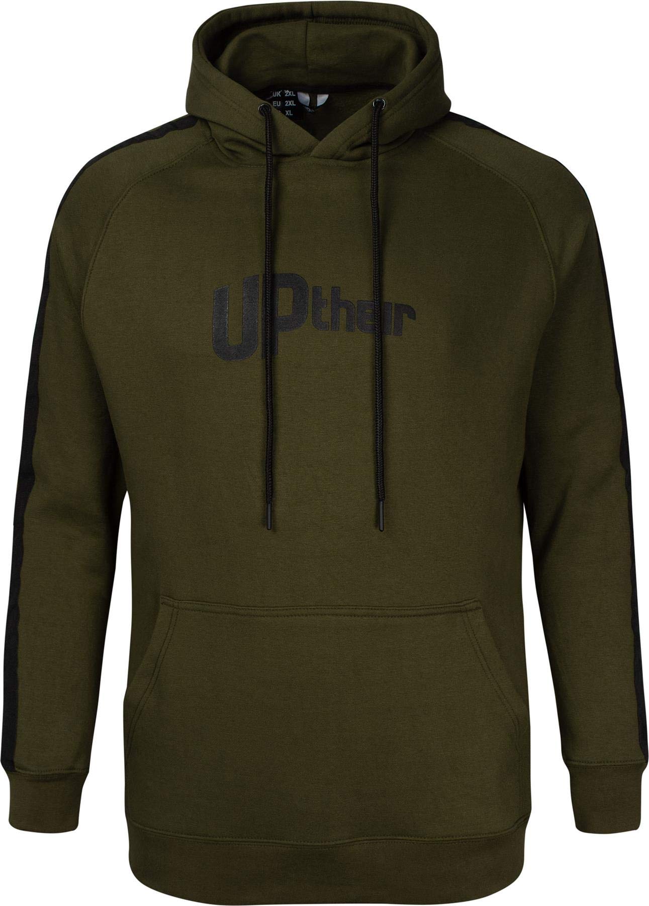 Uptheir Men's Brute Over The Head Hoody - Khaki Green (UK, Alpha, L, Regular, Regular)