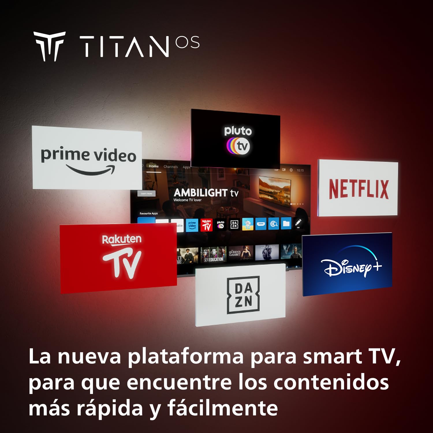 Philips Ambilight 75PUS8919 Smart TV 4K LED - Pantalla de 75 pulgadas con plataforma Titan OS Pixel Precise Ultra HD y sonido Dolby Atmos, funciona con Alexa y con el asistente Google - Gris Antracita