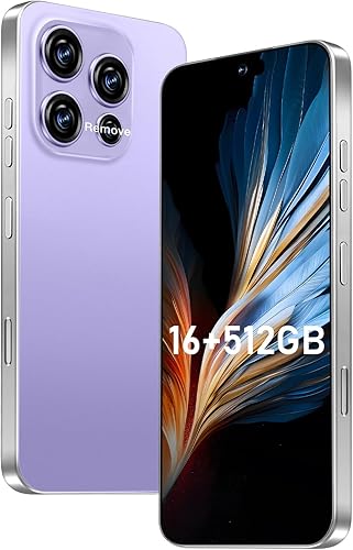 16PROMA X Smartphone Nueva actualización de 16 GB+512 GB6.99 pulgadas, cámara de zoom de 68+108 MP, acabado de vidrio templado, 7000 mAh Android 14