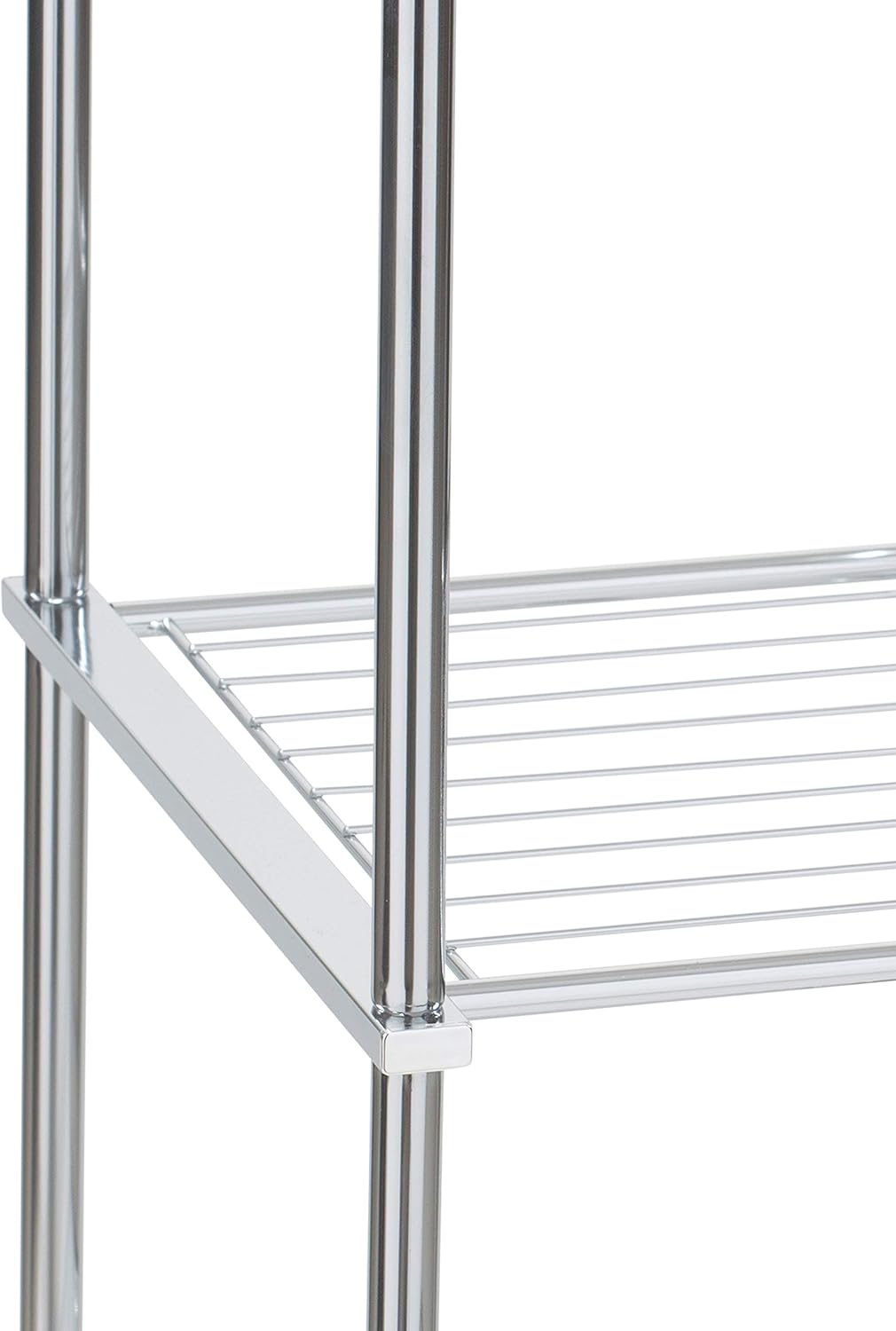Organize It All 4 Tier Chrome Freestanding Bathroom Storage Shelf