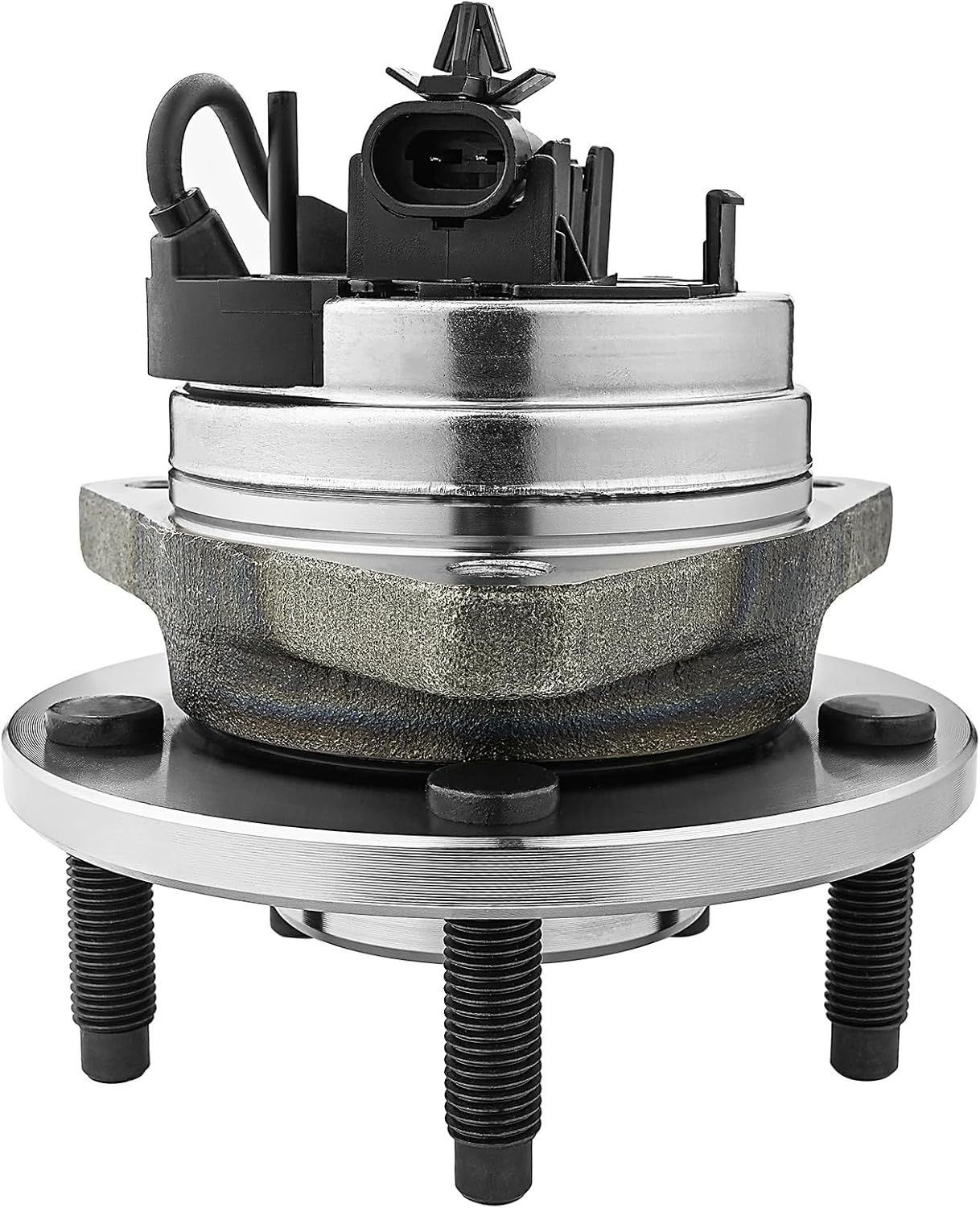 JLEO 513214 Pair (2) Front Wheel Bearing Replacement Fits for Chevy Malibu 2004-2012, 2008-2010 HHR Cobalt, for Saturn Aura 2007-2009, for Pontiac G6 2005-2010 Wheel Hub Assembly 5 Bolt ABS Model