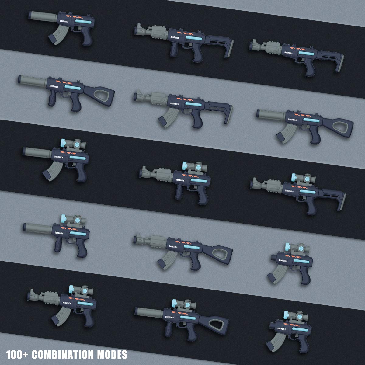 Mini Tudou Toy Gun for Boys, Take Apart Multi Building Model