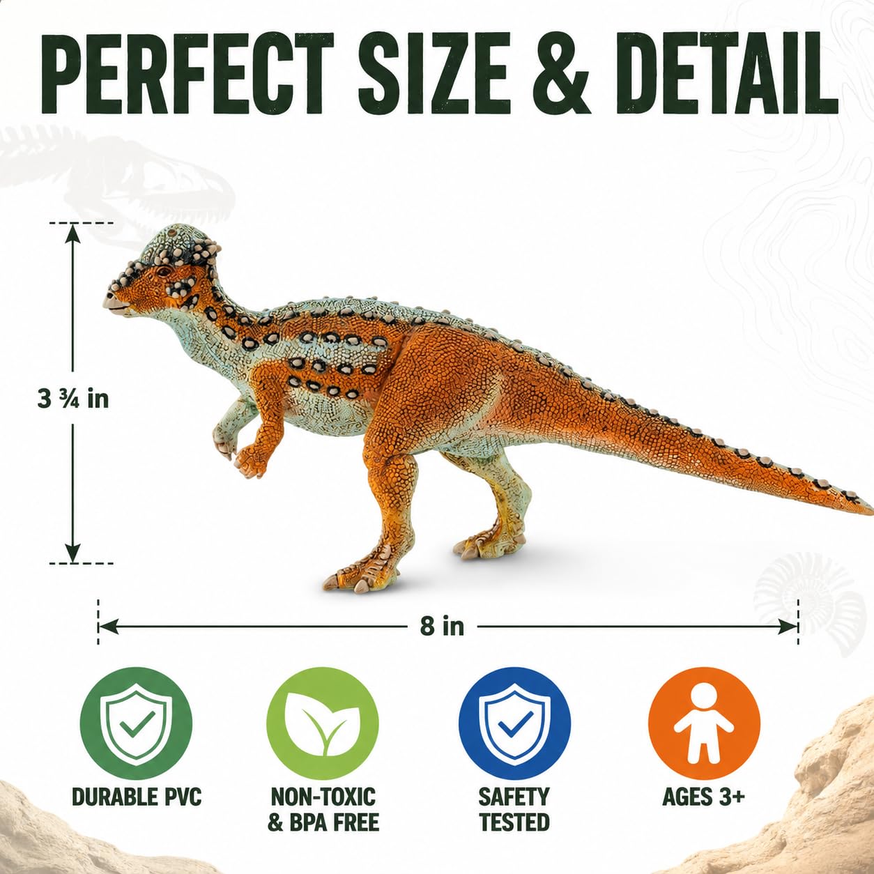 Amazon | Safari フィギュア/パキケファロサウルス | フィギュア