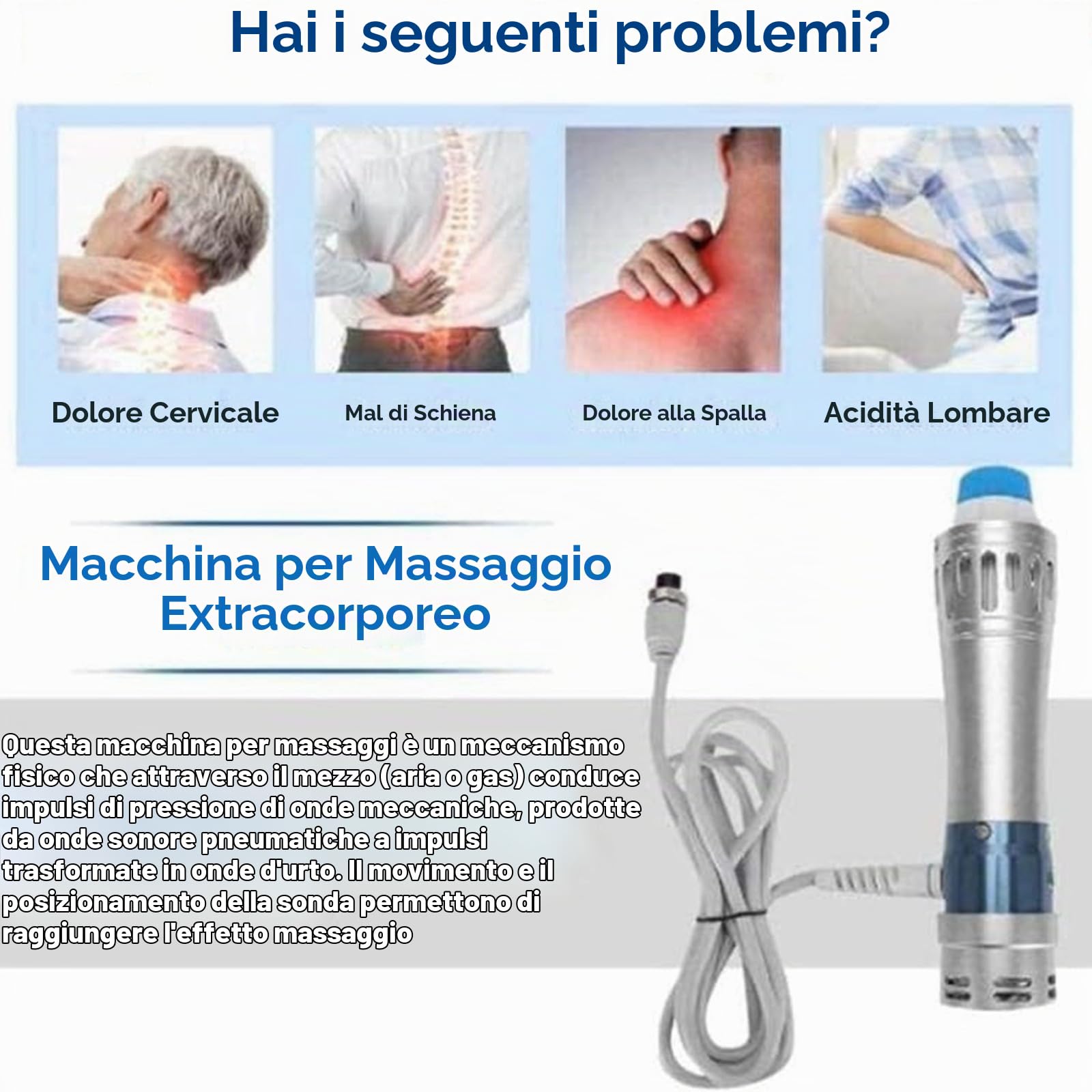 Macchina Per Terapia Ad Onde D'urto, Massaggiatore Del Corpo A Onde D'urto Per La Disfunzione Erettile E Il Trattamento Della Disfunzione Erettile Rilassamento Muscolare Trattamento Del Dolore