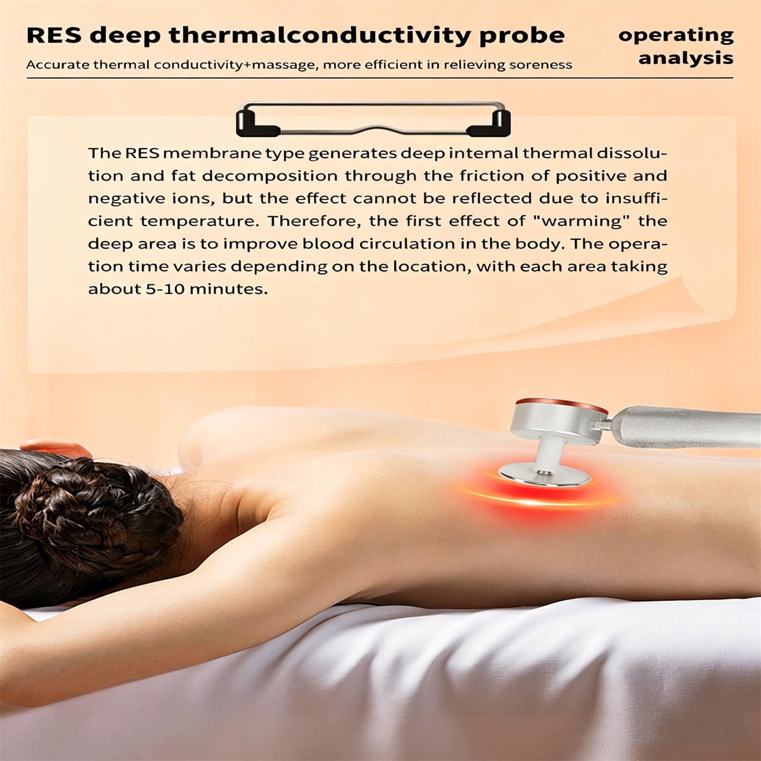 Macchina per terapia Tecar a 448 KHZ RES CET Dispositivo per diaterapia a trasferimento di energia RF monopolare per alleviare il dolore muscolare, ridurre la cellulite in profondità