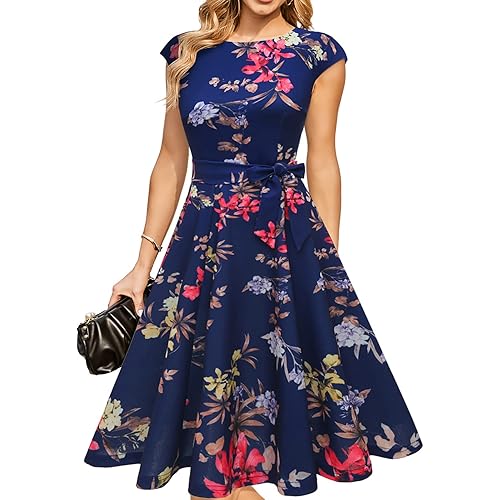 DRESSTELLS Cocktail Dresses, Modest Wedding Guest Dress, 2023 Summer Casual Dress, Homecoming & Prom