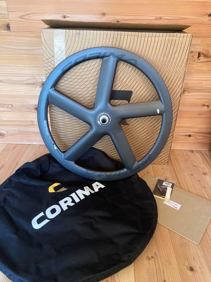 CORIMA 5スポーク フロントホイール トラック スリーアクスル ブラック CORIMA 5スポーク フロントホイール トラック スリーアクスル ブラック