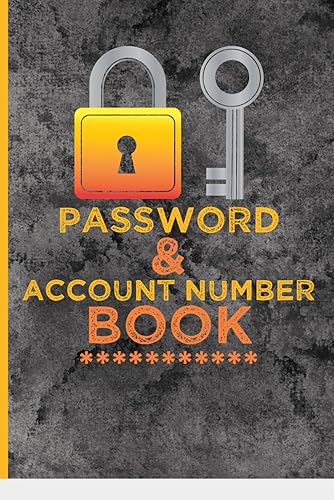 Password & Account Number Book: Great Password Book for never